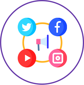 20,000+ Social Media Followers Icon